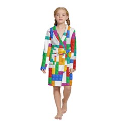 Colorful Bricks, Bricks, Colorful, Colors, Games, Lego, Rainbow Kids  Long Sleeve Velvet Lounge Robe from ArtsNow.com