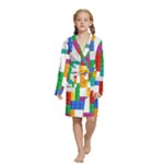 Colorful Bricks, Bricks, Colorful, Colors, Games, Lego, Rainbow Kids  Long Sleeve Velvet Lounge Robe