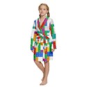 Kids  Long Sleeve Velvet Lounge Robe 