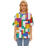 Colorful Bricks, Bricks, Colorful, Colors, Games, Lego, Rainbow Oversized Basic T-Shirt