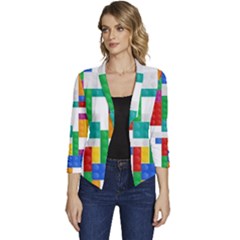 Women s Casual 3/4 Sleeve Spring Jacket 