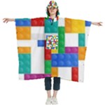 Colorful Bricks, Bricks, Colorful, Colors, Games, Lego, Rainbow Women s Hooded Rain Ponchos