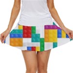 Colorful Bricks, Bricks, Colorful, Colors, Games, Lego, Rainbow Women s Skort