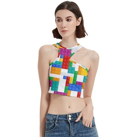 Colorful Bricks, Bricks, Colorful, Colors, Games, Lego, Rainbow Cut Out Top from ArtsNow.com