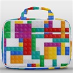 Colorful Bricks, Bricks, Colorful, Colors, Games, Lego, Rainbow Travel Toiletry Bag With Hanging Hook