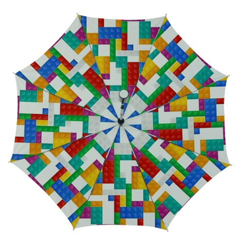 Colorful Bricks, Bricks, Colorful, Colors, Games, Lego, Rainbow Automatic Folding Umbrella with Case (Medium) from ArtsNow.com