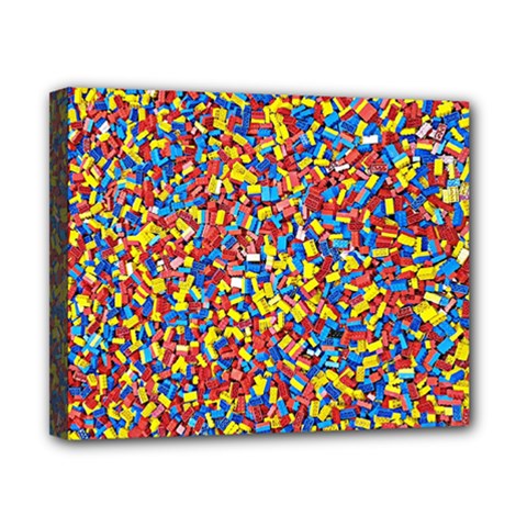 Colorful Lego Texture Lego Bricks Canvas 10  x 8  (Stretched) from ArtsNow.com