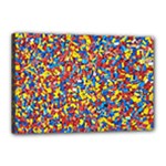 Colorful Lego Texture Lego Bricks Canvas 18  x 12  (Stretched)