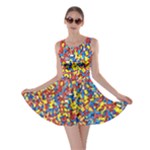 Colorful Lego Texture Lego Bricks Skater Dress