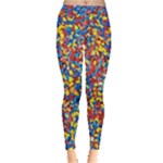 Colorful Lego Texture Lego Bricks Everyday Leggings 