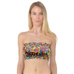 Colorful Lego Texture Lego Bricks Bandeau Top