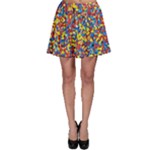 Colorful Lego Texture Lego Bricks Skater Skirt