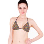 Colorful Lego Texture Lego Bricks Classic Bikini Top