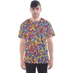 Colorful Lego Texture Lego Bricks Men s Sport Mesh T-Shirt