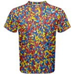 Colorful Lego Texture Lego Bricks Men s Cotton T-Shirt