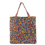 Colorful Lego Texture Lego Bricks Grocery Tote Bag