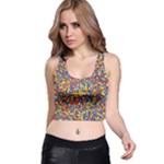 Colorful Lego Texture Lego Bricks Racer Back Crop Top