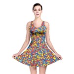 Colorful Lego Texture Lego Bricks Reversible Skater Dress