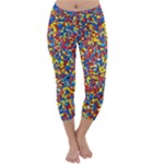 Colorful Lego Texture Lego Bricks Capri Winter Leggings 