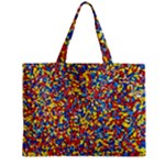 Colorful Lego Texture Lego Bricks Zipper Mini Tote Bag