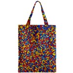 Colorful Lego Texture Lego Bricks Zipper Classic Tote Bag