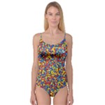 Colorful Lego Texture Lego Bricks Camisole Leotard 