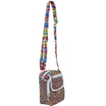 Colorful Lego Texture Lego Bricks Shoulder Strap Belt Bag