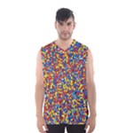 Colorful Lego Texture Lego Bricks Men s Basketball Tank Top