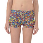 Colorful Lego Texture Lego Bricks Boyleg Bikini Bottoms