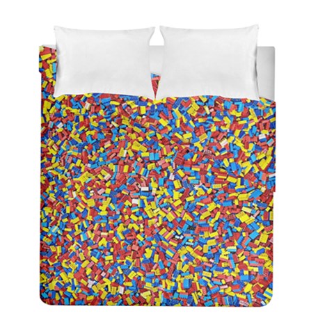 Colorful Lego Texture Lego Bricks Duvet Cover Double Side (Full/ Double Size) from ArtsNow.com