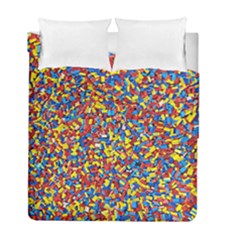 Colorful Lego Texture Lego Bricks Duvet Cover Double Side (Full/ Double Size) from ArtsNow.com