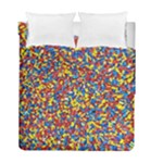 Colorful Lego Texture Lego Bricks Duvet Cover Double Side (Full/ Double Size)