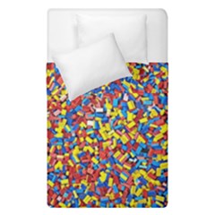 Colorful Lego Texture Lego Bricks Duvet Cover Double Side (Single Size) from ArtsNow.com