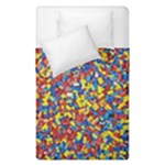 Colorful Lego Texture Lego Bricks Duvet Cover Double Side (Single Size)