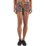 Colorful Lego Texture Lego Bricks Yoga Shorts