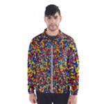 Colorful Lego Texture Lego Bricks Men s Windbreaker