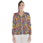 Colorful Lego Texture Lego Bricks Women s Windbreaker