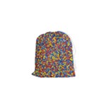 Colorful Lego Texture Lego Bricks Drawstring Pouch (XS)