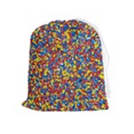 Colorful Lego Texture Lego Bricks Drawstring Pouch (XL)