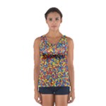 Colorful Lego Texture Lego Bricks Sport Tank Top 