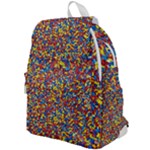 Colorful Lego Texture Lego Bricks Top Flap Backpack