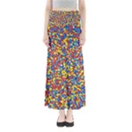 Colorful Lego Texture Lego Bricks Full Length Maxi Skirt