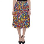 Colorful Lego Texture Lego Bricks Classic Midi Skirt