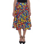 Colorful Lego Texture Lego Bricks Perfect Length Midi Skirt