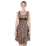 Colorful Lego Texture Lego Bricks Racerback Midi Dress