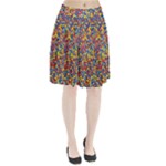 Colorful Lego Texture Lego Bricks Pleated Skirt