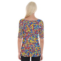 Wide Neckline T-Shirt 