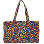 Colorful Lego Texture Lego Bricks Canvas Work Bag