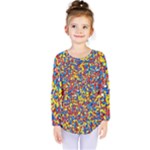 Colorful Lego Texture Lego Bricks Kids  Long Sleeve T-Shirt