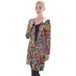 Colorful Lego Texture Lego Bricks Hooded Pocket Cardigan